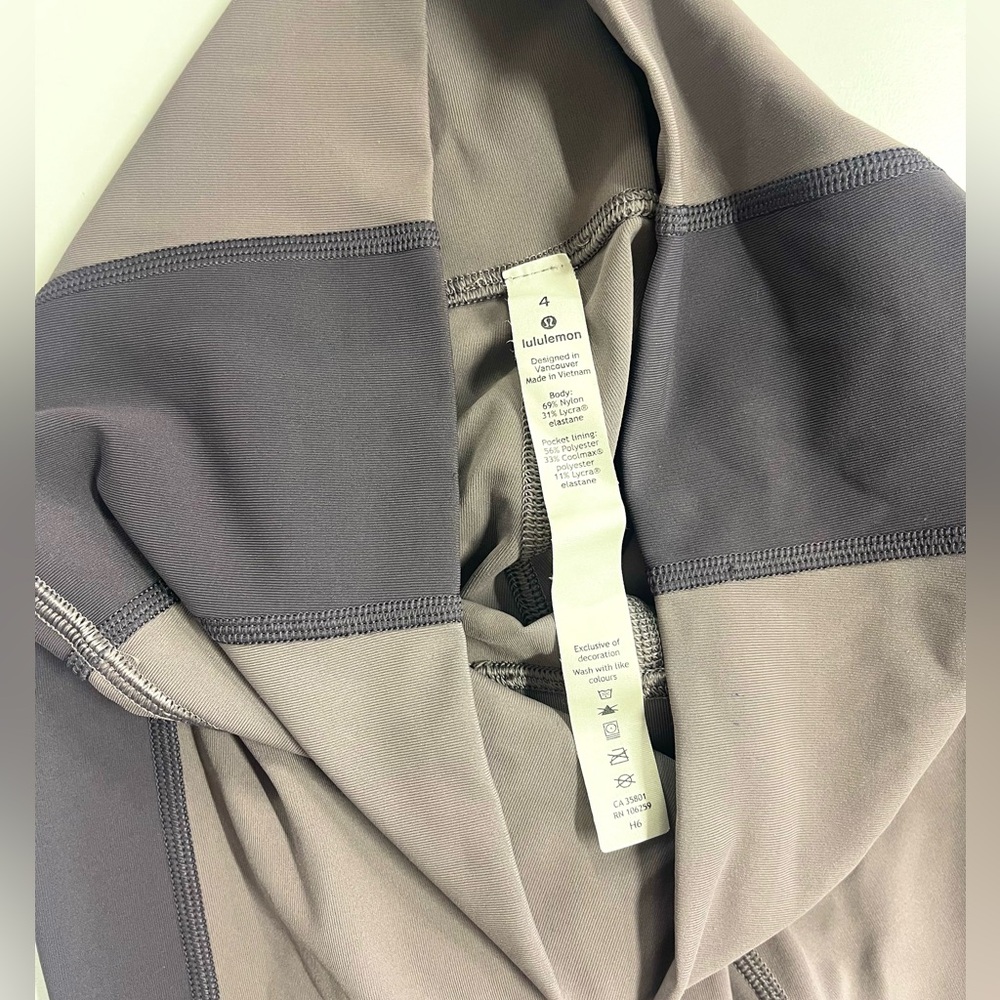 Lululemon Wunder Under Hi-Rise 7/8 Legging Curve 25" Moonphase/Lunar Rock size 4 - Picture 7 of 10
